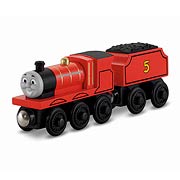 Thomas the Tank Engine James Wooden Railway Engine Vehicle